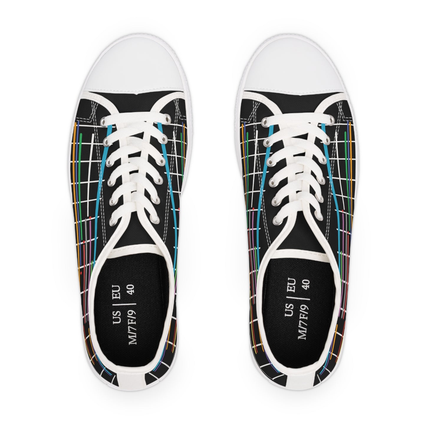 Low Top Sneakers (Women's) - Gantt Chart - All-Over Print design