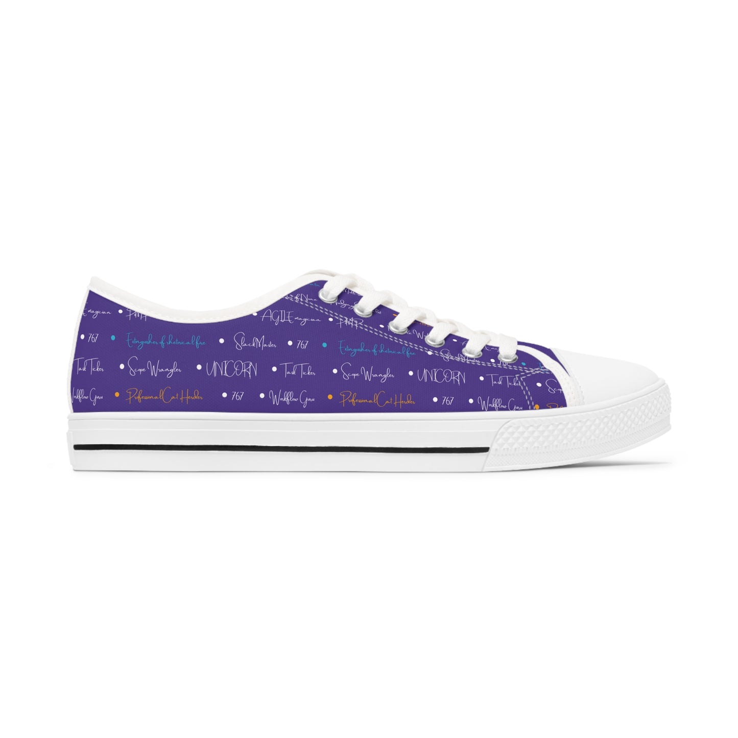 Low Top Sneakers (Women's) - Project Manager - All-Over-Print design