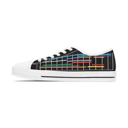 Low Top Sneakers (Women's) - Gantt Chart - All-Over Print design