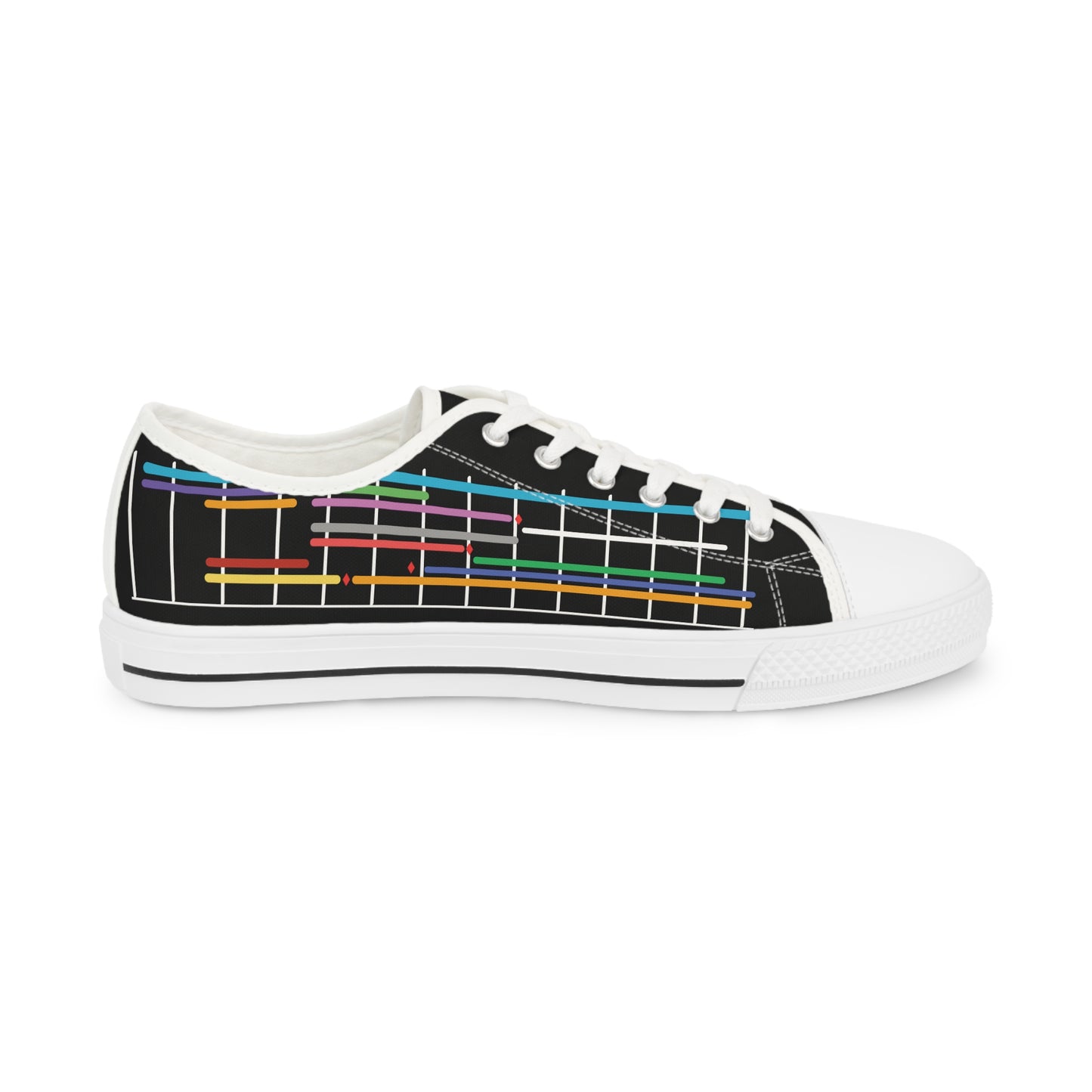 Low Top Sneakers (Men's) - Gantt Chart - All-Over-Print design