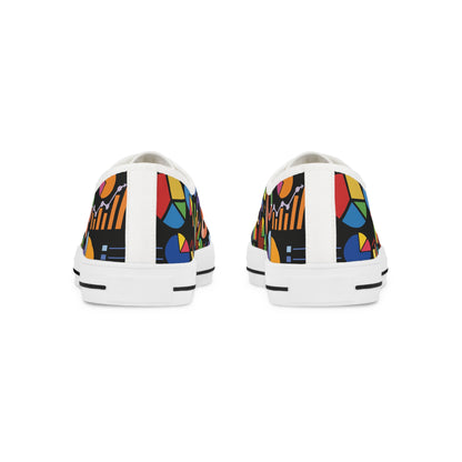 Low Top Sneakers (Men's) - Project Manager Data Visualization - All-Over-Print design