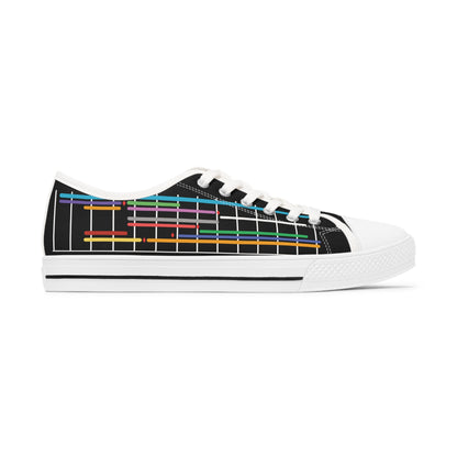 Low Top Sneakers (Women's) - Gantt Chart - All-Over Print design