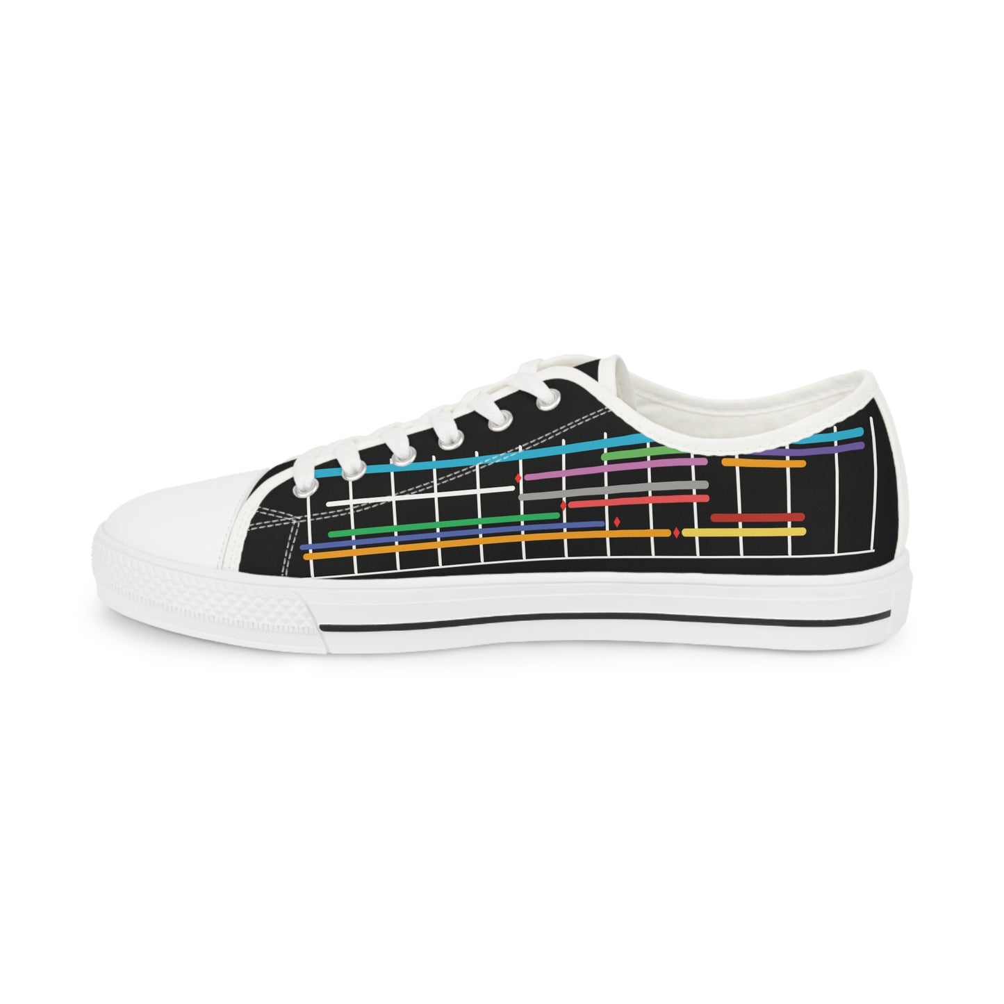 Low Top Sneakers (Men's) - Gantt Chart - All-Over-Print design